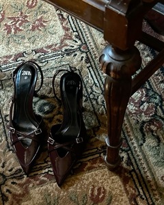 Zara f12 burgundy heels