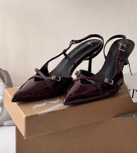 Zara f12 burgundy heels
