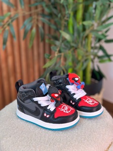Nike AJ Spider-Man Kids - black red
