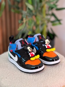 Nike AJ Mickey Kids - black blue orange