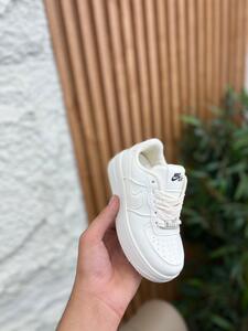 NikeAF1 Kids Shoes - biege