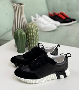 Hermes Shoes - Black white