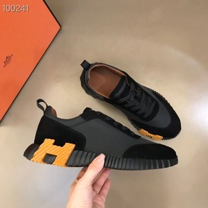 Hermes Shoes - Black Orange