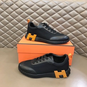 Hermes Shoes - Black Orange