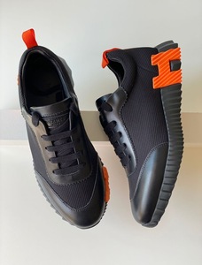 Hermes Shoes - Black Orange