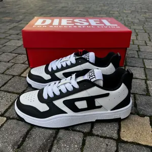 DEISEL SHOES White BLACK