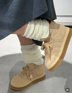 Adidas campus high - beige sneakers