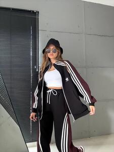 Suits Adidas -black burgundy