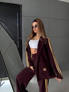 Suits Adidas -burgundy gold