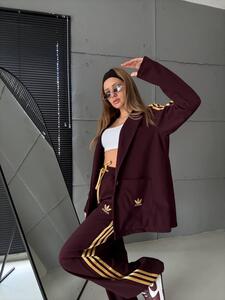 Suits Adidas -burgundy gold