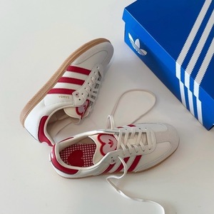 Adidas Samba beige red