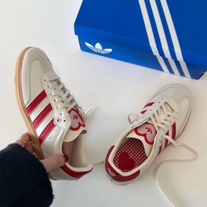 Adidas Samba beige red