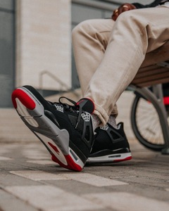 Nike  jordan 4 black red
