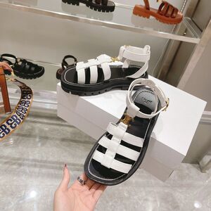 CELINE sandal - White Black