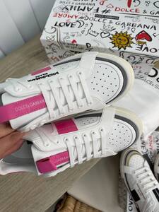 Dolce & Gabbana white pink