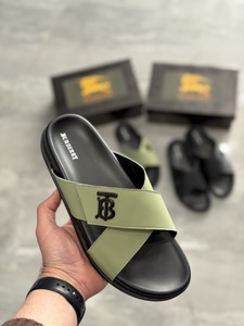 Men's BURBERRY Slipper -OLIVE