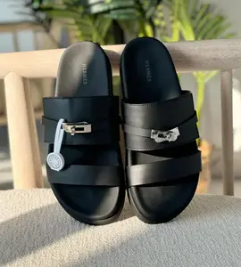 Men's Hermes Slipper -Black