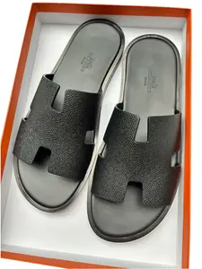 Men's Hermes Slipper -Black