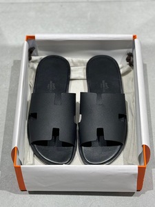 Men's Hermes Slipper -Black
