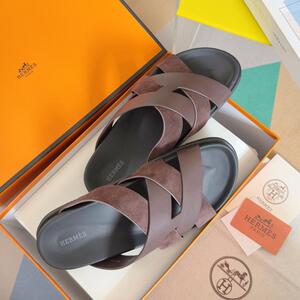 Slipper Hermes Brown
