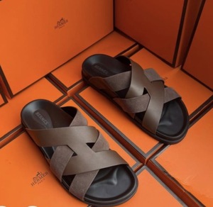 Slipper Hermes Brown