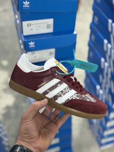 Adidas Samba  Burgundy white