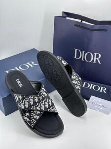 Men's DIOR Slipper -Black white