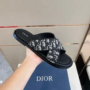 Men's DIOR Slipper -Black white
