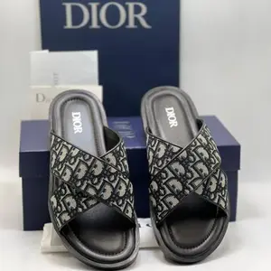 Men's DIOR Slipper -Black white