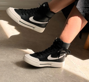 Nike Court Legacy Lift High -Black White
