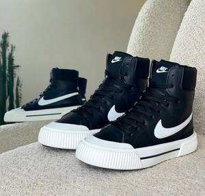 Nike Court Legacy Lift High -Black White