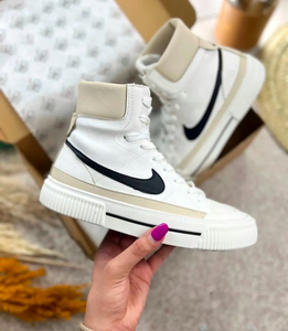 Nike Court Legacy Lift High - White Black