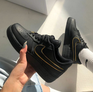 נייקי AF1 - שחור  זהב
