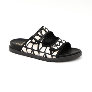 VELENTINO SLIPPER BLACK WHITE