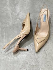 PRADA beige heels