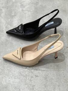 PRADA beige heels