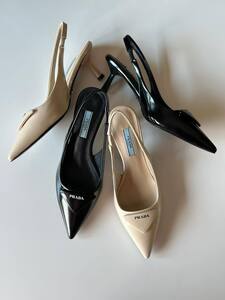 Black Prada heels