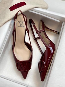 VELENTINO Bordeaux heels