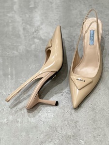 PRADA beige heels