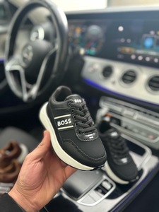 BOSS m1 shoes kids- black white - white