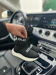 REPLAY SHOES kids - BLACK WHITE WHITE FLOOR