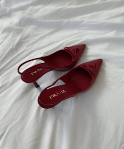 PRADA burgundy heels