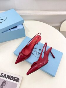 PRADA burgundy heels