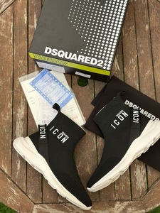 DSQURED2  Shoes - Black White